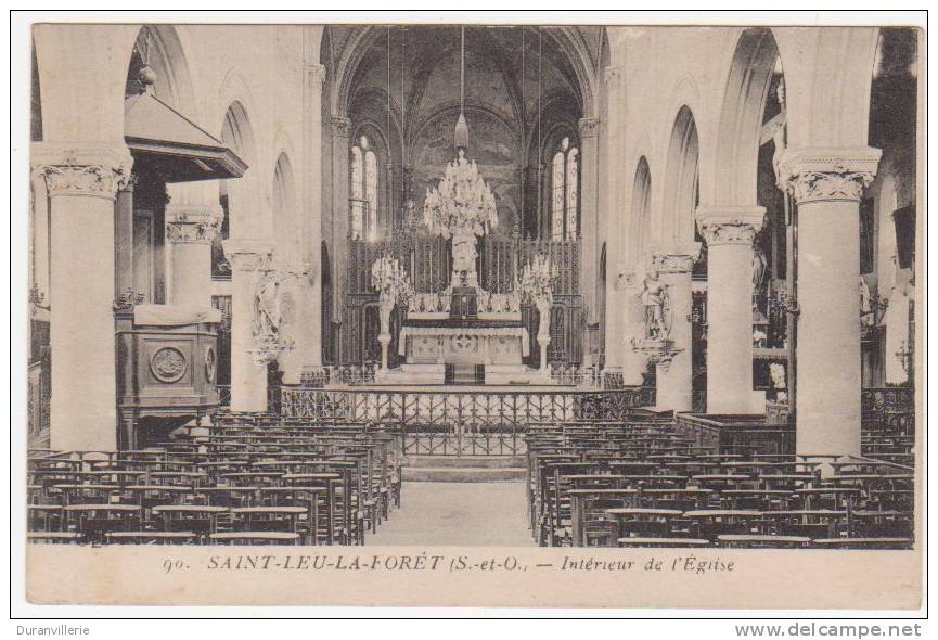 95 - SAINT-LEU-la-FORET - Intérieur De L'Eglise - Saint Leu La Foret