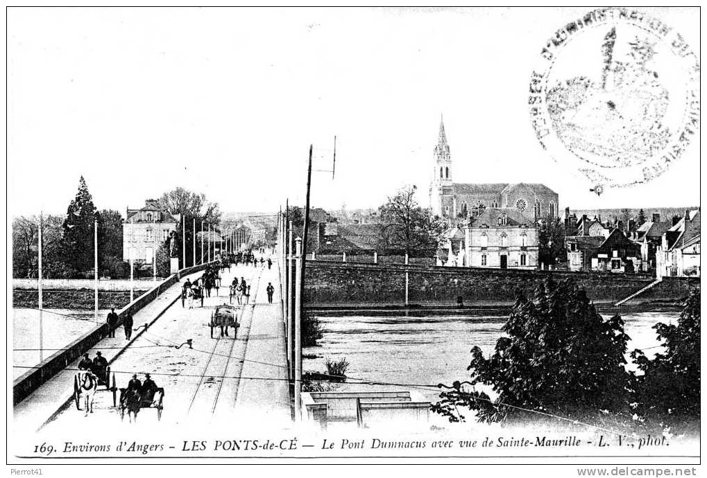 Le Pont Dumnacus Avec Vue De Sainte Maurille - Les Ponts De Ce