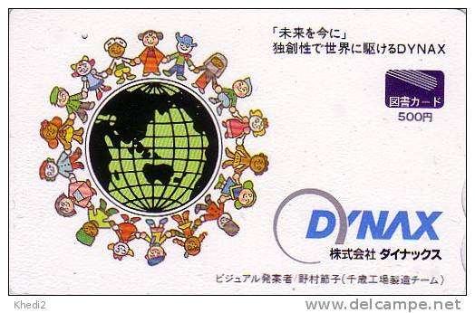 Carte Japon / ESPACE - Globe Terrestre & Enfants - SPACE Japan Card - Erdkugel Globus Weltraum / Australia - 111 - Space