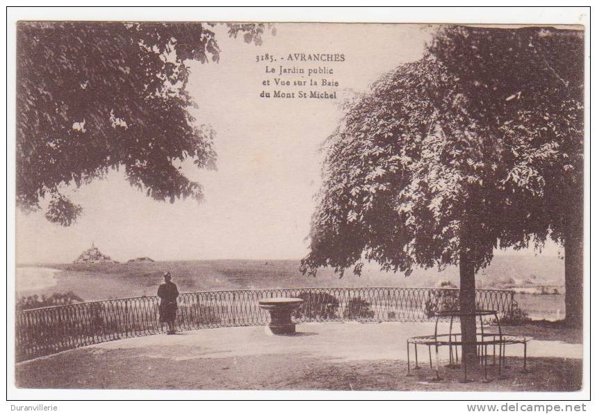 50 Avranches - Le Jardin Public, Vue Sur La Baie Du Mont-Saint-Michel. (Animation) - Avranches