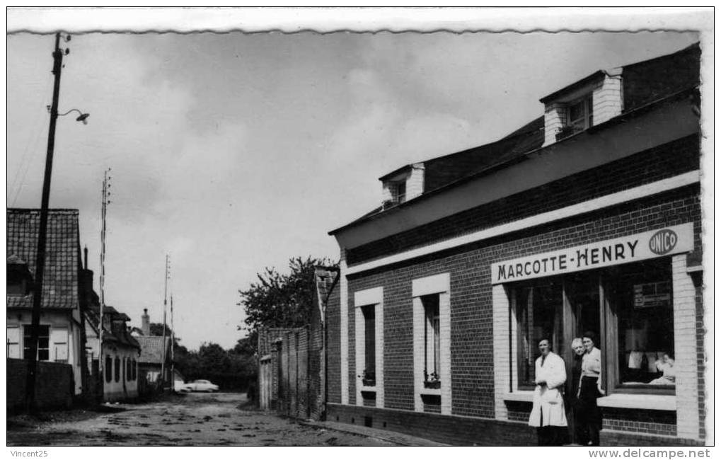 Nouvion.nouvion En Ponthieu.magasin D Alimentation Superette Devanture Commerce Somme  Marcotte - Henry.rue De L Eglise - Nouvion