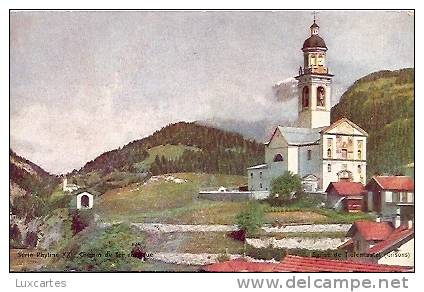 EGLISE DE TIEFENCASTEL ( GRISONS). - Tiefencastel