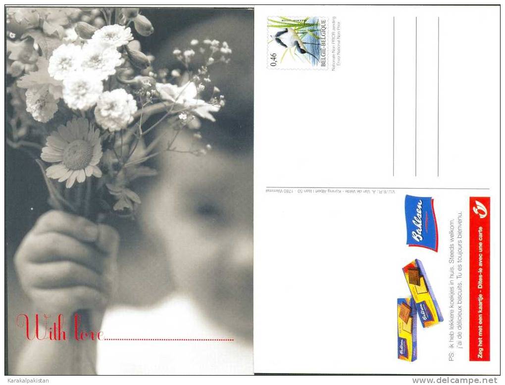 Belgique Propagande BAHLSEN Carte Bouquet De Fleurs (2006) Buzin. MNH XX. RRR !!!! - Sonstige & Ohne Zuordnung