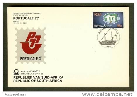 RSA 1977 Postcard Stamp Exhibition Portucale - Philatelic Exhibitions