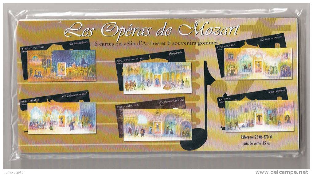 Bloc Y&T Bloc Souvenir N°  7 à 12 **. Les Opéra De Mozart, Sous Blister. Cote DALLAY 54.00 € - Souvenir Blocks