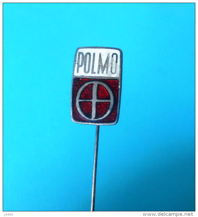 POLMO - Poland Car ** Vintage Enamel Pin Badge ** Automobile Auto Automobil Autos Voiture Anstecknadel Distintivo - Other & Unclassified