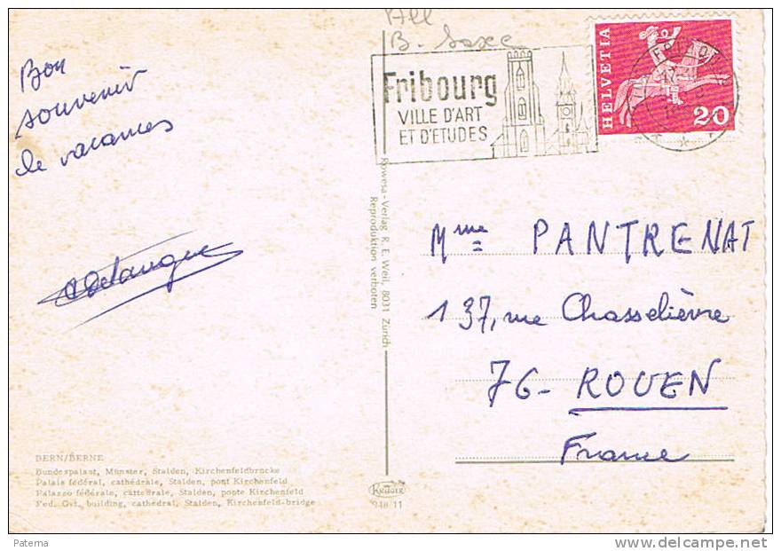 Postal, FRIBOUG 1987  (Suiza)   Post Card,  Postkarte, - Briefe U. Dokumente