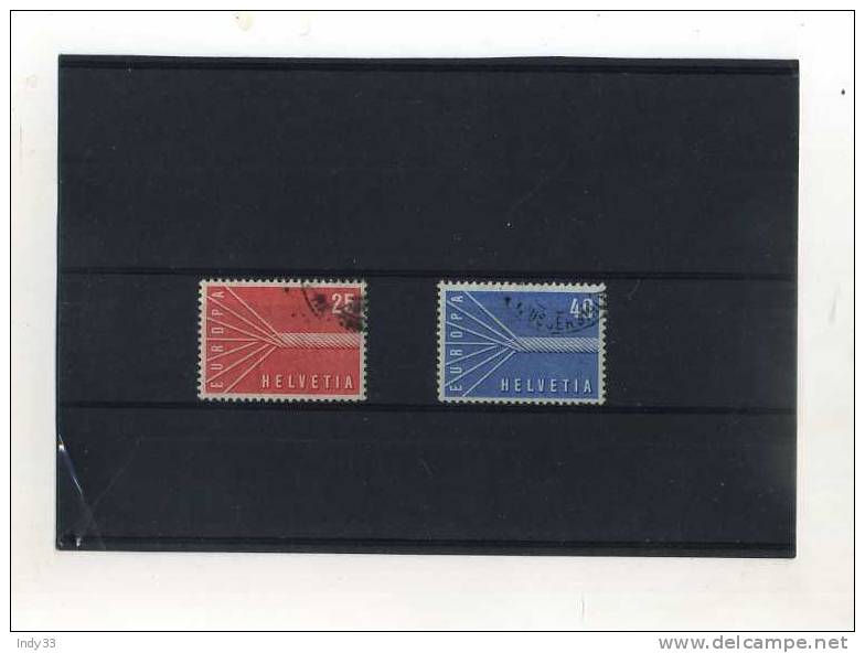 - SUISSE . TIMBRES EUROPA 1957 - 1957