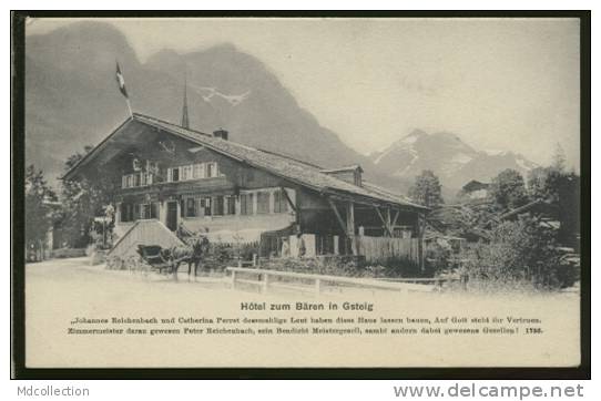 CH GSTEIG /    Hotel Zum Bären In Gsteig    / - Gsteig Bei Gstaad