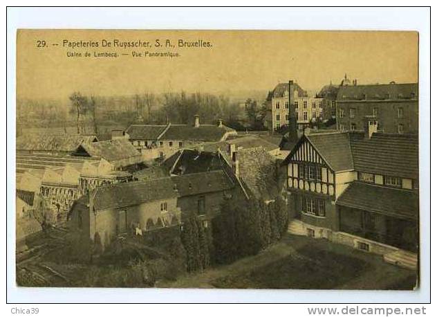 010130 -  Papeteries De Ruysscher, S.A. Bruxelles  -  Usines De Lembecq  -  Vue Panoramique - Halle