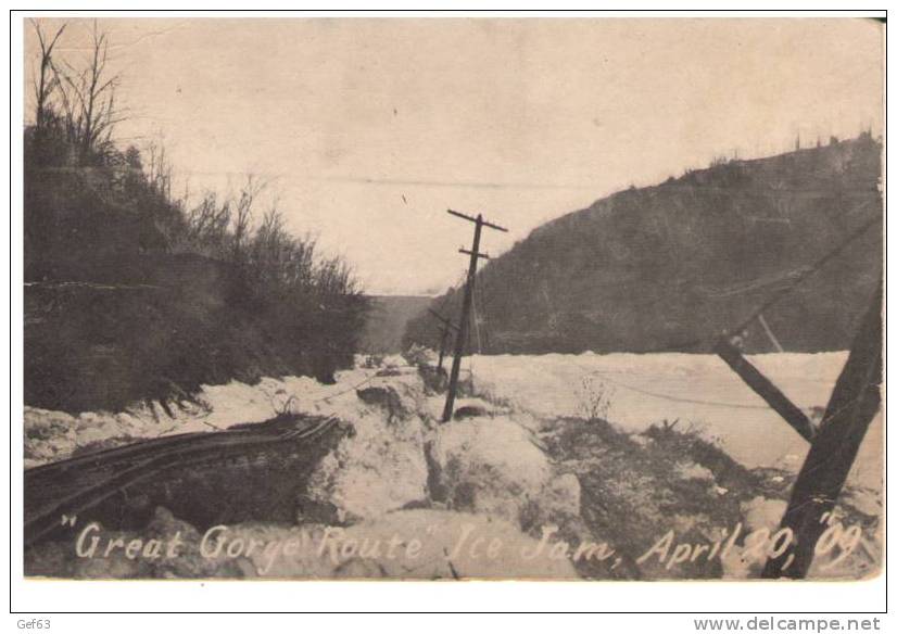 Great Gorge Route - Ice Jam, April 20, 1909 - Disasters