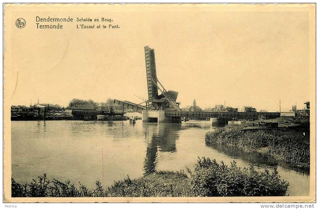 TREMONDE -DENDERMONDE       -       L'escaut Et Le Pont. - Dendermonde