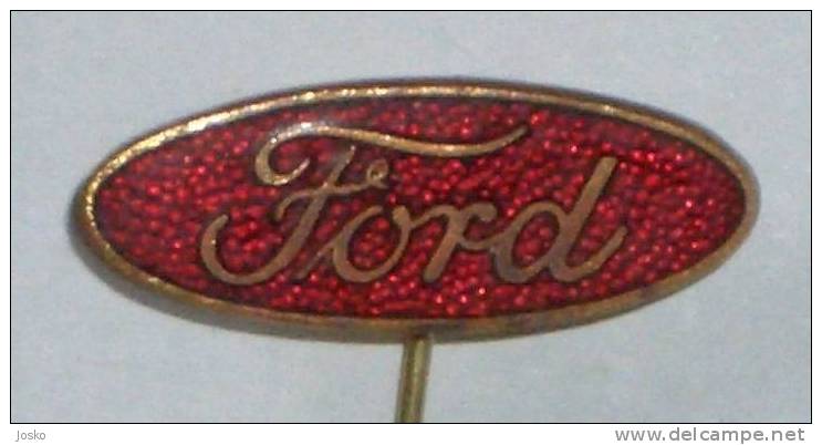 FORD Usa Car * Vintage Enamel Pin Badge Anstecknadel Distintivo Automobile Auto Cars Automovil Voiture - Ford