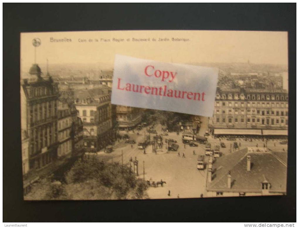 Coin De La Place Rogier Et Boulevard Du Jardin Botanique - Nels Serie1 N°130 - Tram - Cercanías, Ferrocarril