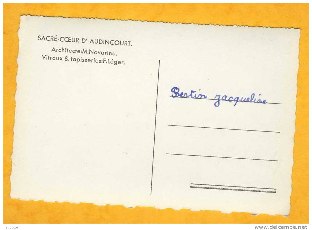 NOTRE DAME D´AUDINCOURT - Doubs - VITRAUX ET TAPISSERIES Fernand LEGER -Archit. M. Novarina Carte Photo - Kunstvoorwerpen
