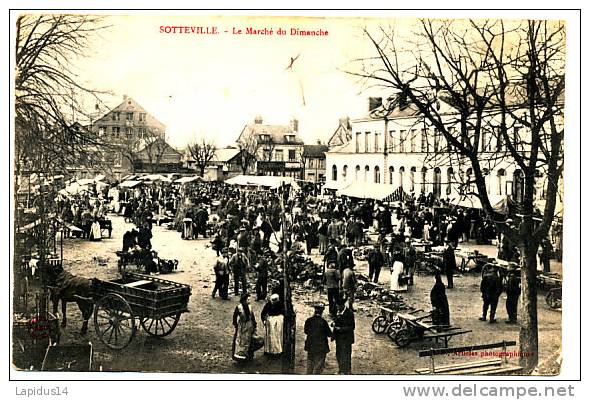 Q 86 /  CPA    SOTTEVILLE LES ROUEN   (76)    LE MARCHE DU DIMANCHE - Sotteville Les Rouen