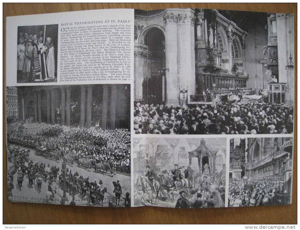 GB.- Book - The Pictorial History Of St. Paul's Cathedral - The Official Record - By The-Rev. W. M. Atkins M.A. 3 Scans - Architectuur / Design