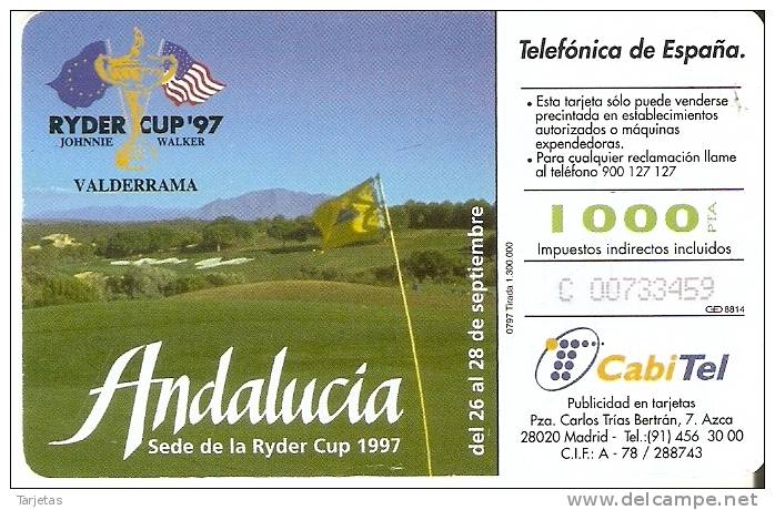 CP-108/1 TARJETA DE ANDALUCIA CON LA LETRA "C" - Commemorative Advertisment