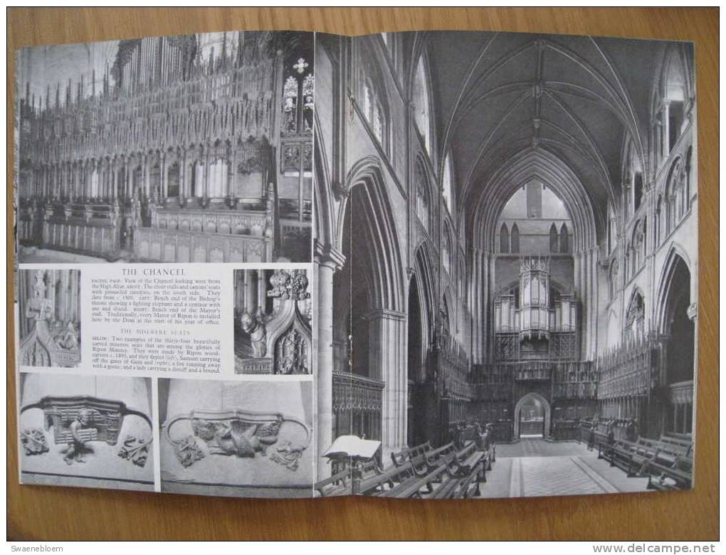 GB.- Book - The Pictorial History Of Ripon Cathedral - By Canon W. E. Wilkinson B.A. 3 Scans - Architecture/ Design