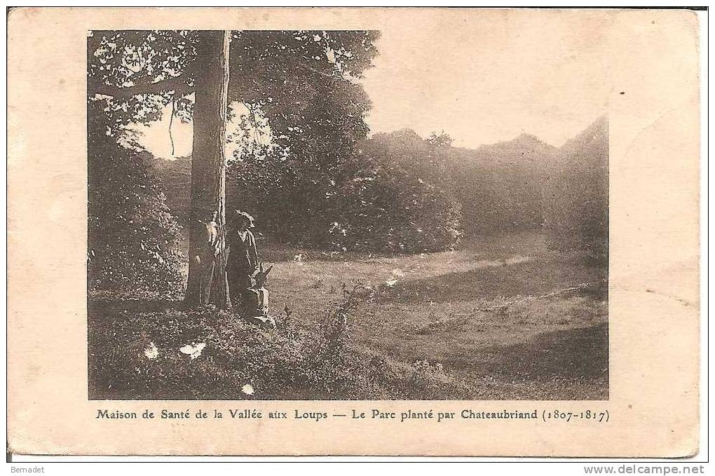 CHATENAY MALABRY ..MAISON DE SANTE DE LA VALLEE AUX LOUPS .. LE PARC PLANTE PAR CHATEAUBRIAND - Chatenay Malabry