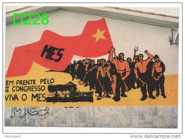 Beja Pintura Mural Do MES - Movimento Da Esquerda Socialista - Caixa # 8 - Beja