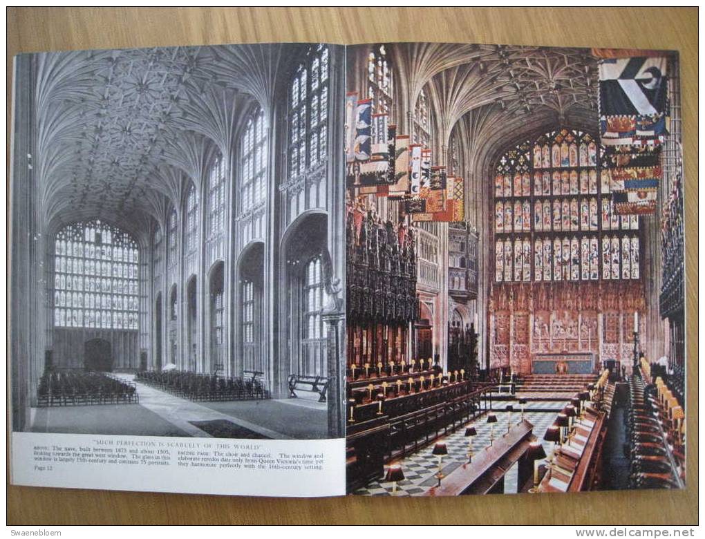 GB.- Book - Windsor - St. George's Chapel - And The History Of The Most Noble Order Of The Garter - Berkshire. 3 Scans - Architektur/Design