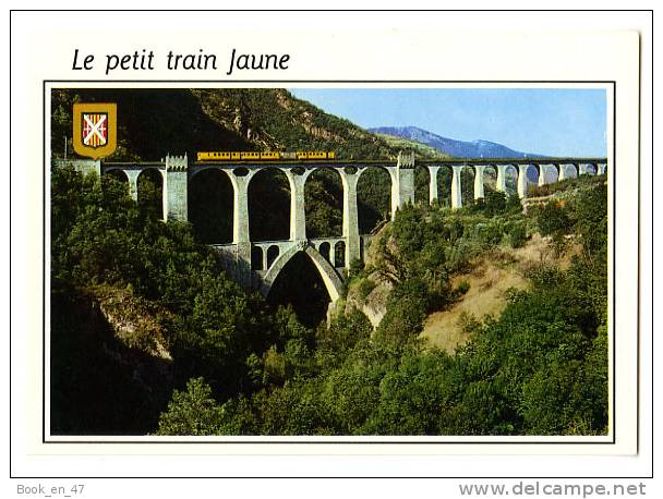 {50803} 66 Pyrénées Orientales Lumière Et Couleurs De La Cerdagne , Le Petit Train Jaune ; Le Pont Sejourné - Trains