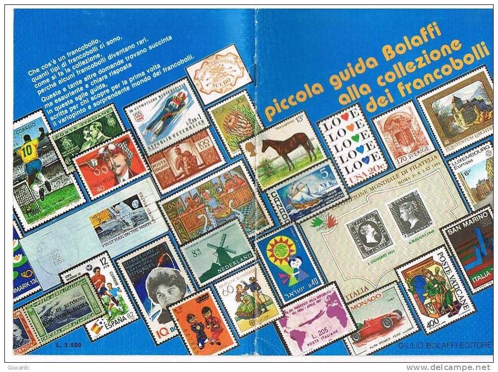 BOLAFFI - PICCOLA GUIDA ALLA COLLEZIONE DEI FRANCOBOLLI - Diccionarios Filatélicos