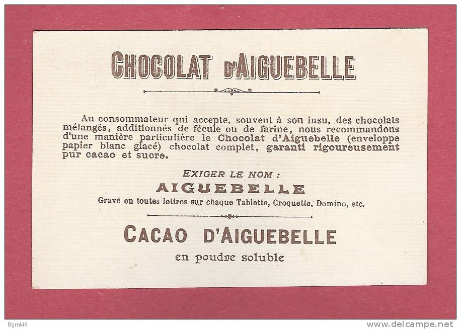 *  CHROMOS..CHOCOLAT  D´AIGUEBELLE...( 2 Scans ) - Aiguebelle