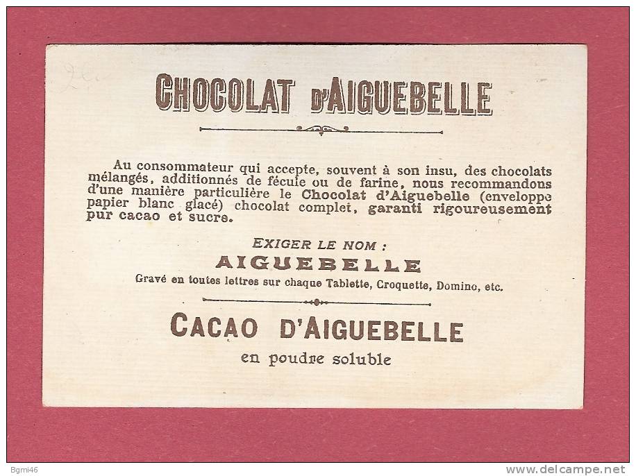 *  CHROMOS..CHOCOLAT  D´AIGUEBELLE...( 2 Scans ) - Aiguebelle