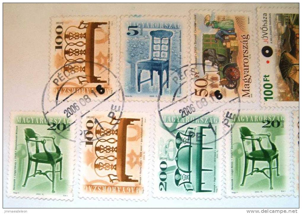 Hungary 2006 Registered Cover To Nicaragua - Furnitures Chairs Helicopter House Car - Covers & Documents