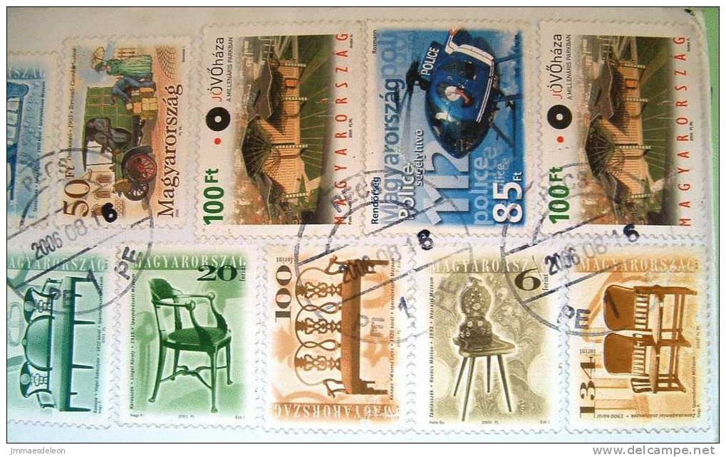 Hungary 2006 Registered Cover To Nicaragua - Furnitures Chairs Helicopter House Car - Lettres & Documents