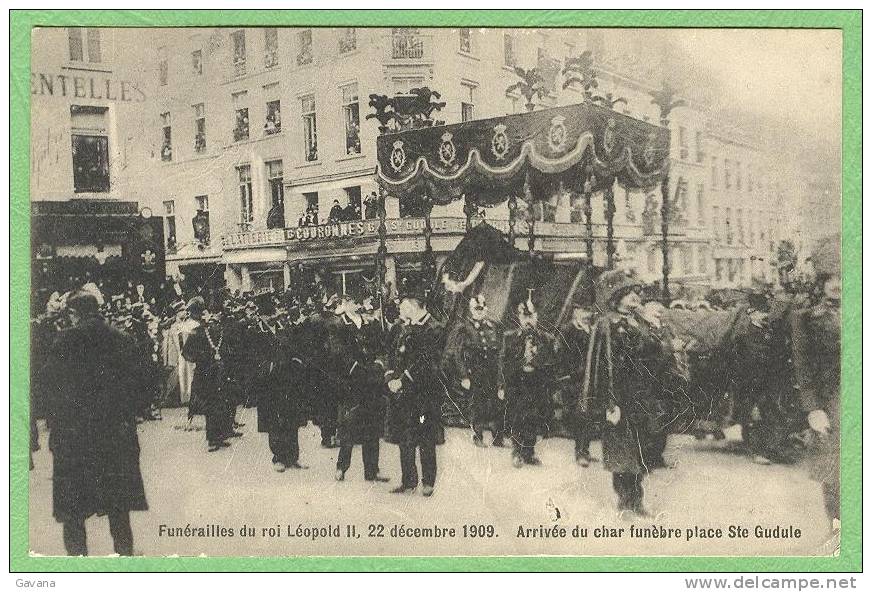 Belgique - Bruxelles - Funérailles Du Roi Léopold II, 22 Décembre 1909 - Fêtes, événements