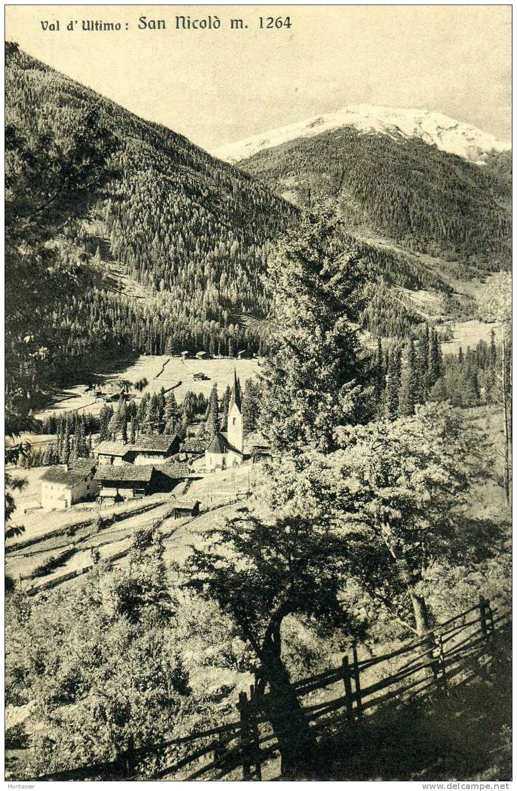 SAN NICOLO (Bolzano). Val D' Ultimo. Montagna. Non Vg. 1928. - Bolzano