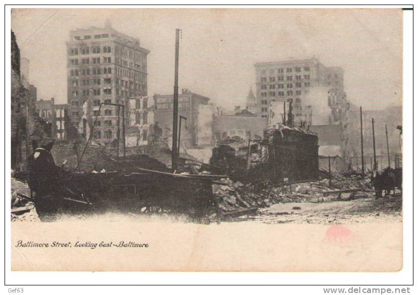 Baltimore Street, Looking East-Baltimore - Catastrophes