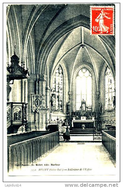 Q 138 /  CPA    BUCHY     (76)   INTERIEUR DE  L´ EGLISE - Buchy