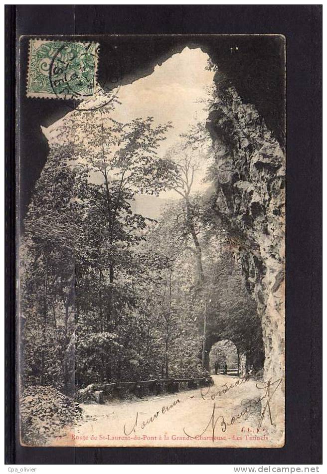 38 ST LAURENT DU PONT (environs) Route De La Grande Chartreuse, Tunnels, Ed JL 72, 1907 - Saint-Laurent-du-Pont