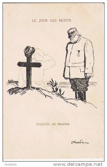 LE JOUR DES MORTS SOLDATS DE FRANCE 103 DESSIN D'ABEL FAIVRE - Faivre