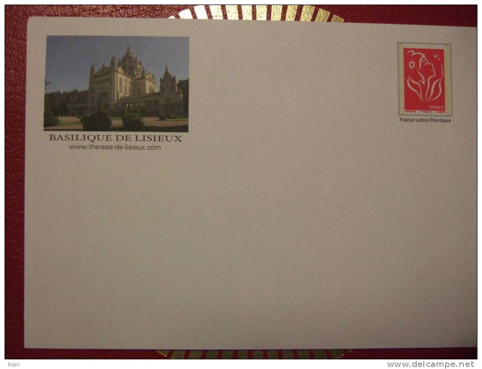 PAP - TSC - BASILIQUE DE LISIEUX - TP : LAMOUCHE Rouge - France - - Prêts-à-poster:Stamped On Demand & Semi-official Overprinting (1995-...)