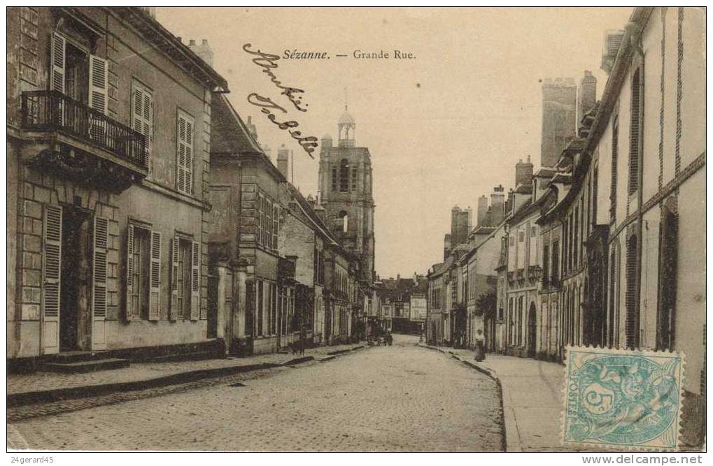 CPA SEZANNE (Marne) - Grande Rue - Sezanne