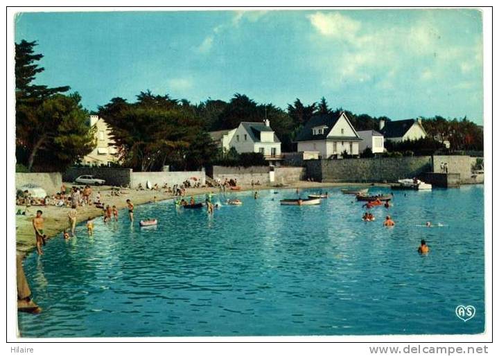 Cpsm 56 LARMOR BADEN Plage De La Fontaine - Larmor-Plage