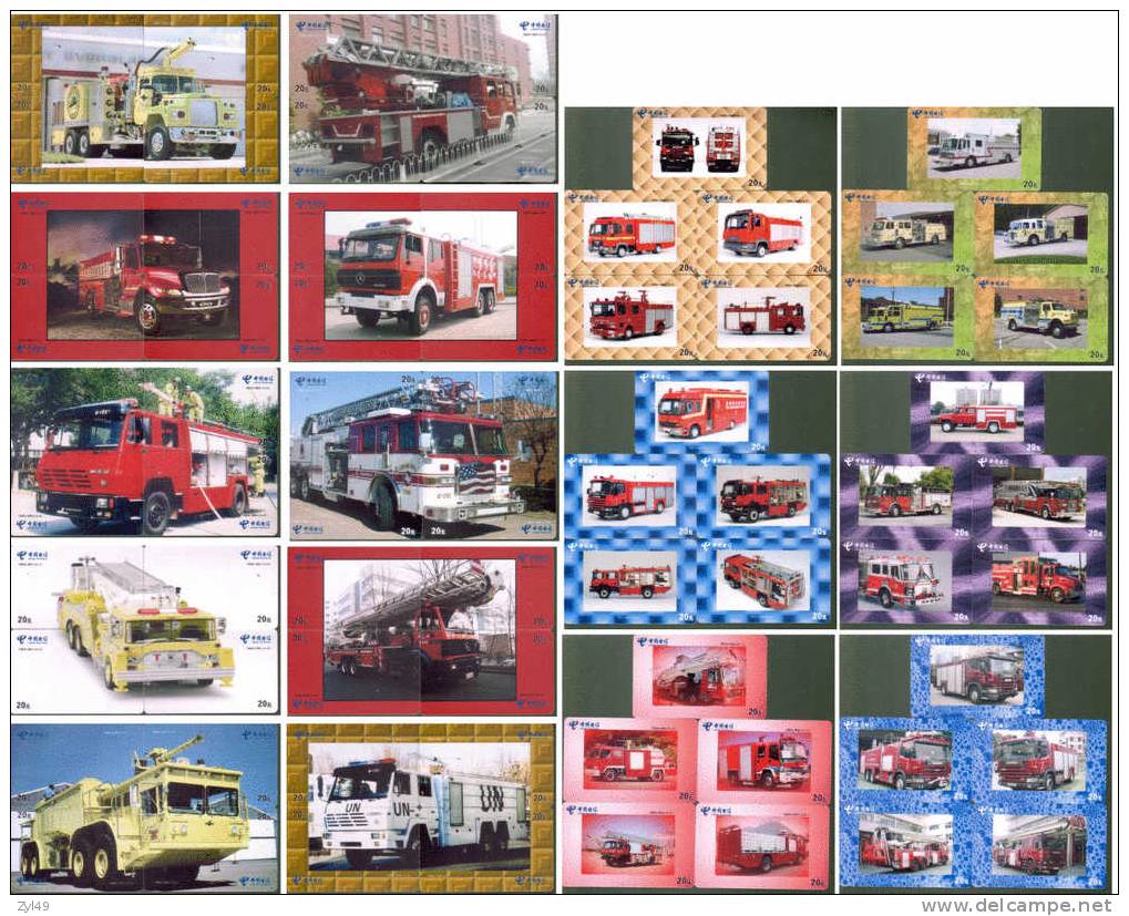 A04062 China Fire Engine Puzzle 70pcs - Pompiers