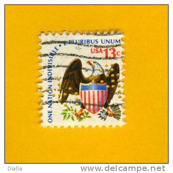 USA 1975, Aigle Oiseau / Bird Eagle PERFIN PERFO - Zähnungen (Perfins)