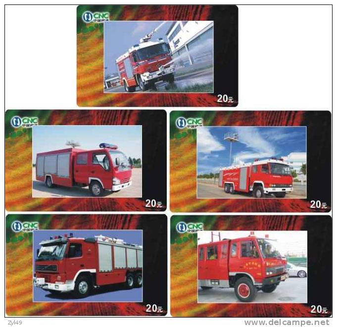 A04093 China Fire Engine 5pcs - Feuerwehr