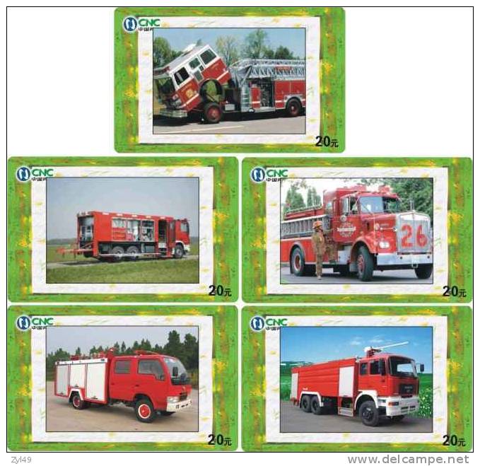 A04094 China Fire Engine 5pcs - Firemen