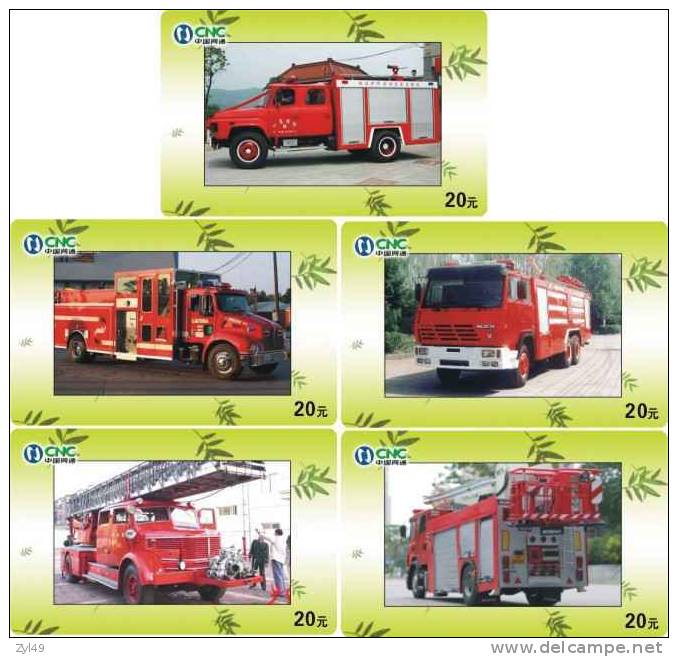 A04095 China Fire Engine 5pcs - Firemen