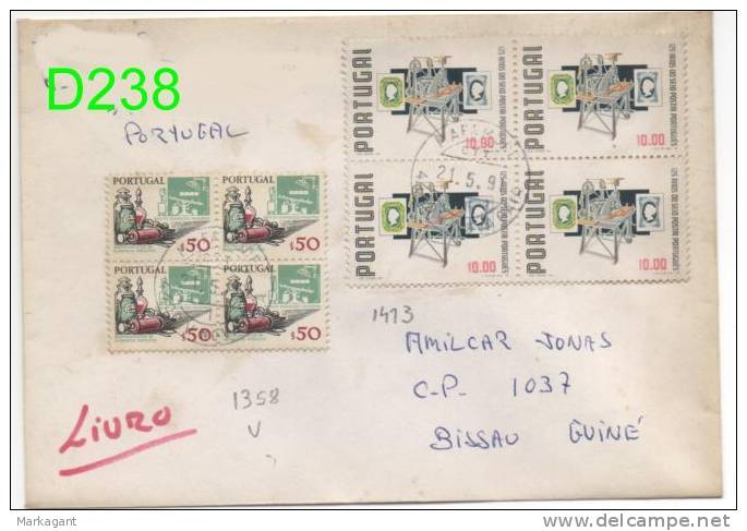 PORTUGAL # 1358 X4 + 1413 X 4 - Used 1991 - Caixa # 8 - Brieven En Documenten