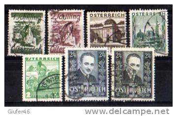 Austria - Obliterati 7 Valori Da 2 Schilling + 24 O. - Used Stamps