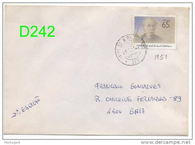 PORTUGAL #1951 - Used 1991 - Caixa # 8 - Storia Postale