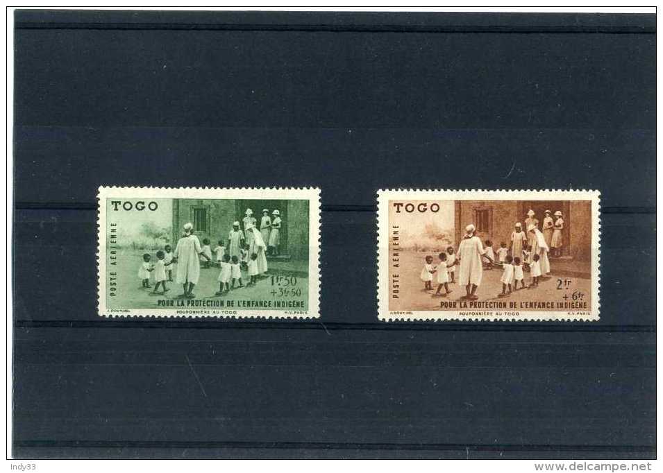 - FRANCE COLONIES . TIMBRES DU TOGO . POSTE AERIENNE 1942 - Unused Stamps
